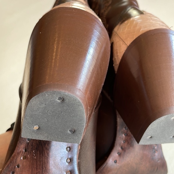 NWOT Exotic Leather Western Boots, sz. 9 - Picture 8 of 11